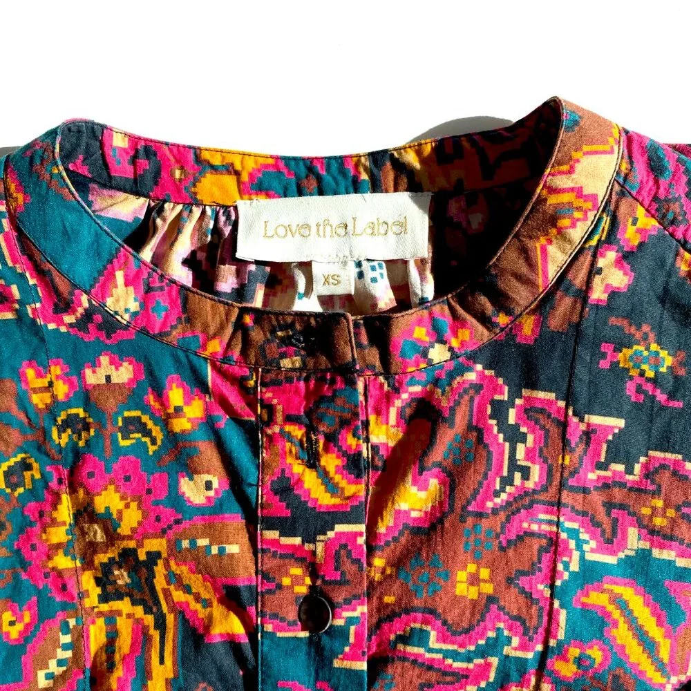 Love the Label “Maryelle” top blouse, in “Bibi” print. XS, EUC. - Picture 3 of 11